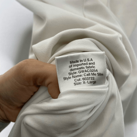 Katie May Call Me Slim Dress Gown Ivory crepe Sleeveless Maxi side slit 1X - Picture 8 of 9